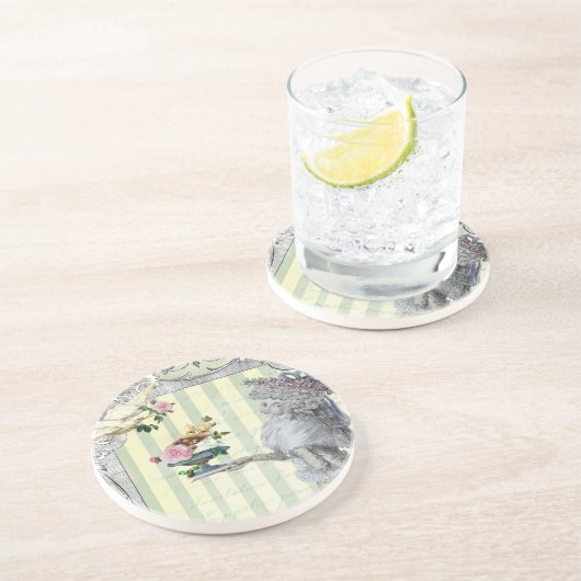 Dessous De Verre En Grès La Lettre D’amour (Côté)