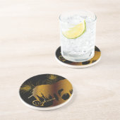 Dessous De Verre En Grès La licorne d'or (Côté)