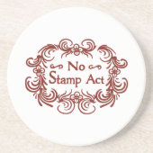 Dessous De Verre En Grès La loi sur le timbre (Devant)