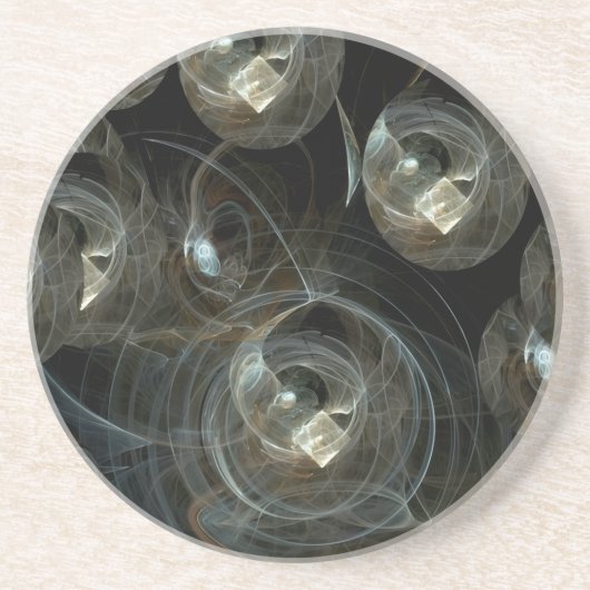 Dessous De Verre En Grès La magie de la lune (Devant)