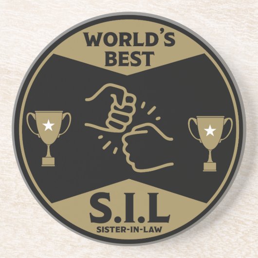 Dessous De Verre En Grès La meilleure belle-soeur du monde (Devant)