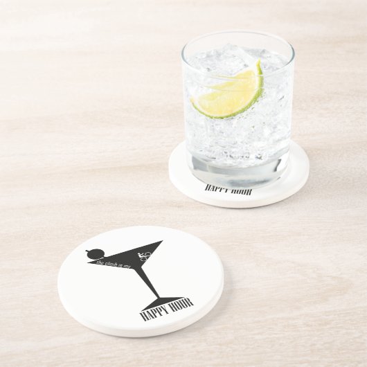 Dessous De Verre En Grès La Montée Est Mon Heureuse Heure (Côté)