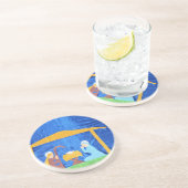 Dessous De Verre En Grès La Nativité (Côté)