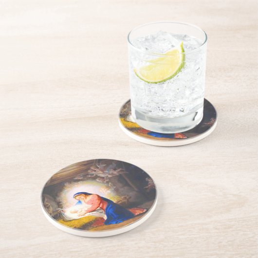 Dessous De Verre En Grès La Nativité du Christ (Côté)