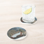 Dessous De Verre En Grès La neige a couvert la chapelle (Côté)