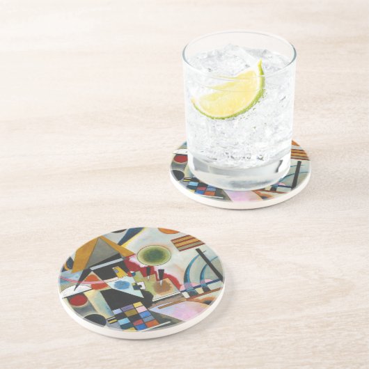 Dessous De Verre En Grès La peinture Abstraite de Kandinsky (Côté)