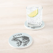 Dessous De Verre En Grès La peste de grenouille pour Seder (Côté)