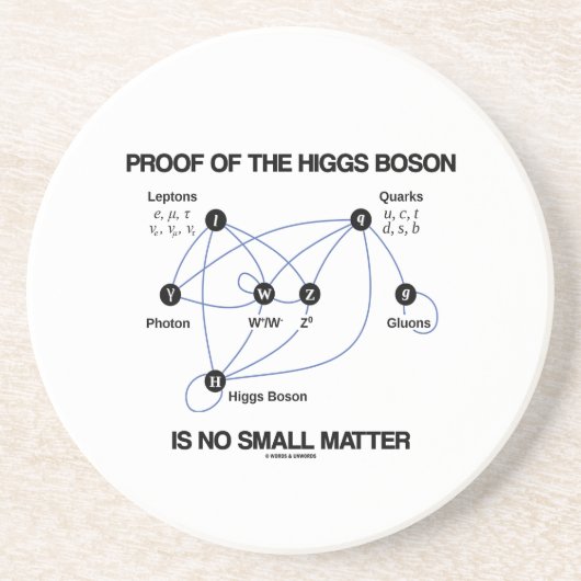 Dessous De Verre En Grès La preuve du boson de Higgs n'est aucune petite (Devant)