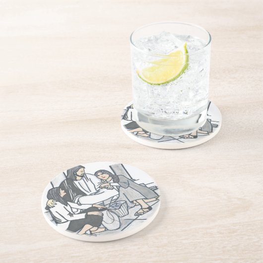 Dessous De Verre En Grès La promesse de Dieu (Côté)