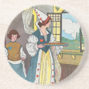 Dessous De Verre En Grès La Reine des Coeurs, Elle a fait des tartes