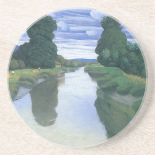 Dessous De Verre En Grès La rivière de Berville par Felix Vallotton, Fine A