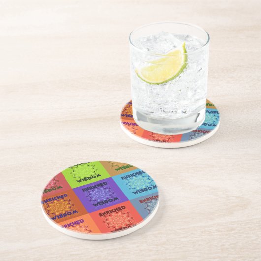 Dessous De Verre En Grès La sagesse de Hakuna Matata enrichie (Côté)