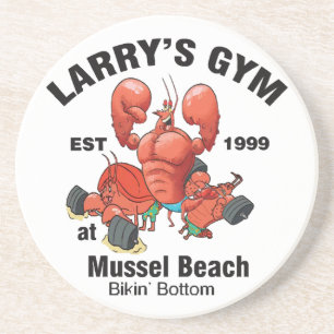 Dessous De Verre En Grès La salle de sport de Larry à Mussel Beach