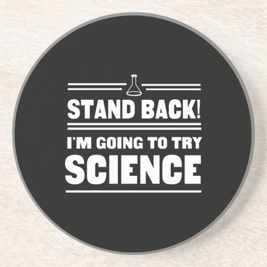 Dessous De Verre En Grès La Science de essai (Devant)