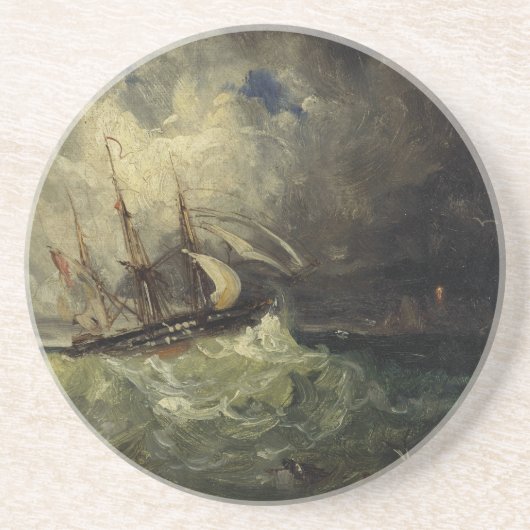 Dessous De Verre En Grès La Tempête - Félix Ziem (Devant)
