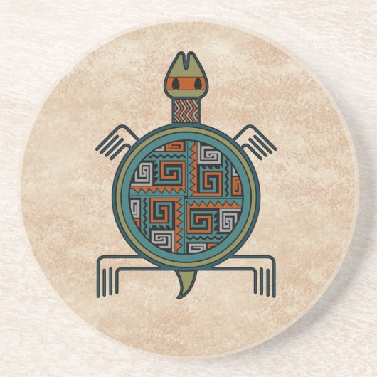 Dessous De Verre En Grès La Tortuga - tortue (Devant)