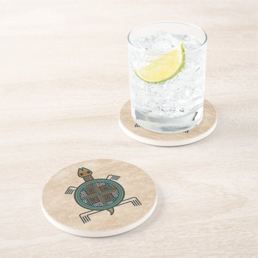 Dessous De Verre En Grès La Tortuga - tortue (Côté)