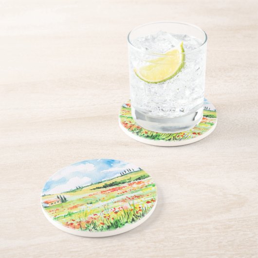 Dessous De Verre En Grès La Toscane (Côté)