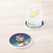 Dessous De Verre En Grès la veille de Noël (Côté)