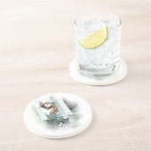 Dessous De Verre En Grès La Vignette du Dragon (Côté)