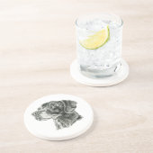 Dessous De Verre En Grès Laboratoire noir (Côté)