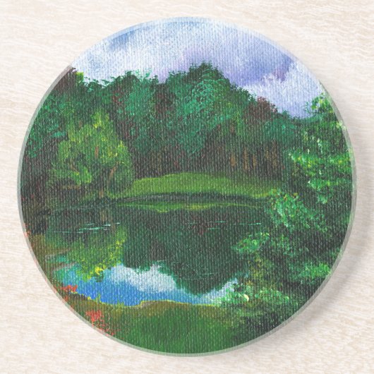 Dessous De Verre En Grès Lac Mirror (Devant)