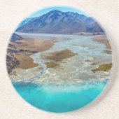Dessous De Verre En Grès Lac Tekapo et Alpes du Sud, Nouvelle-Zélande (Devant)
