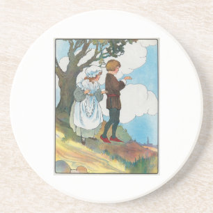 Dessous De Verre En Grès Ladybird, coccinelle, fuyez chez vous !