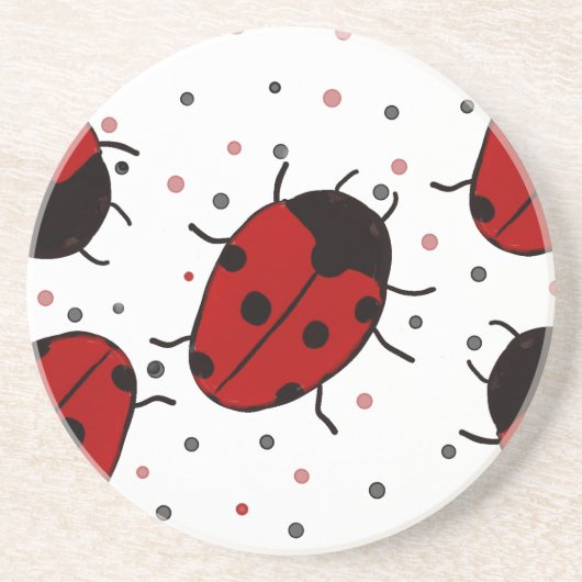 Dessous De Verre En Grès Ladybug (Devant)