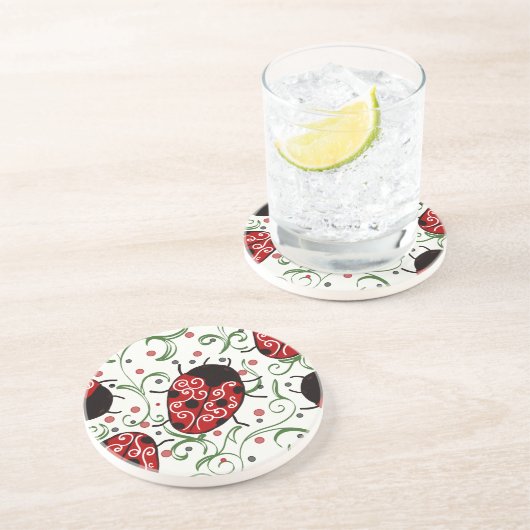 Dessous De Verre En Grès Ladybug (Côté)
