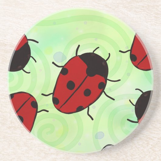 Dessous De Verre En Grès Ladybug (Devant)