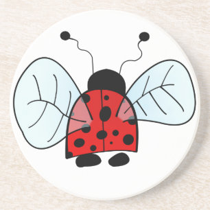 Dessous De Verre En Grès Ladybug