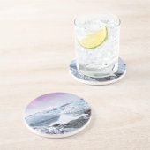 Dessous De Verre En Grès Lagune de glacier de l'Islande (Côté)