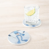 Dessous De Verre En Grès Laisser neiger (Côté)