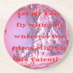 Dessous De Verre En Grès Laissez-moi voler avec vous pour valentine.png