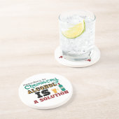 Dessous De Verre En Grès L'alcool est une solution (Côté)