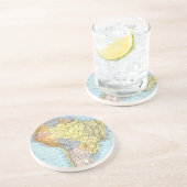 Dessous De Verre En Grès L'AMÉRIQUE DU SUD : CARTE, c1890 (Côté)