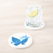 Dessous De Verre En Grès L'amour brûle  (Côté)
