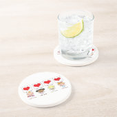 Dessous De Verre En Grès L'amour des différentes nationalités (Côté)