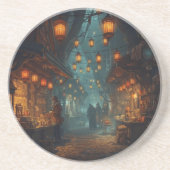 Dessous De Verre En Grès Lanternes de la ruelle oubliée (Devant)