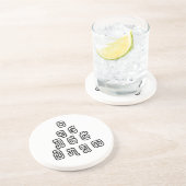 Dessous De Verre En Grès Laos / Laos Numéros Pyramid Laotien Script (Côté)