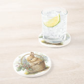 Dessous De Verre En Grès Lapin aquarelle (Côté)