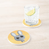 Dessous De Verre En Grès Lapin de Pâques mignon (Côté)