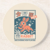 Dessous De Verre En Grès Lapin Manga (Devant)