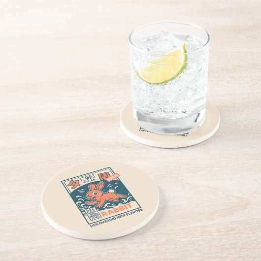 Dessous De Verre En Grès Lapin Manga (Côté)