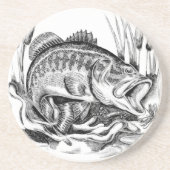 Dessous De Verre En Grès Largemouth bass (Devant)
