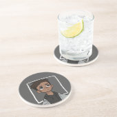 Dessous De Verre En Grès L'art cool (Côté)