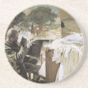 Dessous De Verre En Grès L'Artiste dans son atelier par John Singer Sargent