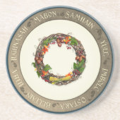 Dessous De Verre En Grès Late Autumn Wheel of the Year (Devant)