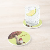 Dessous De Verre En Grès Latvian Ej Bekot go pick mushrooms coaster (Côté)